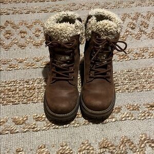 Fergie Lace-Up Boots